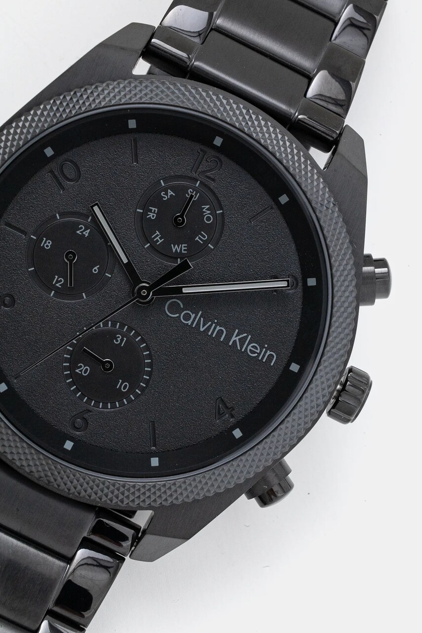 Годинник Calvin Klein чоловічий колір чорний 25200359