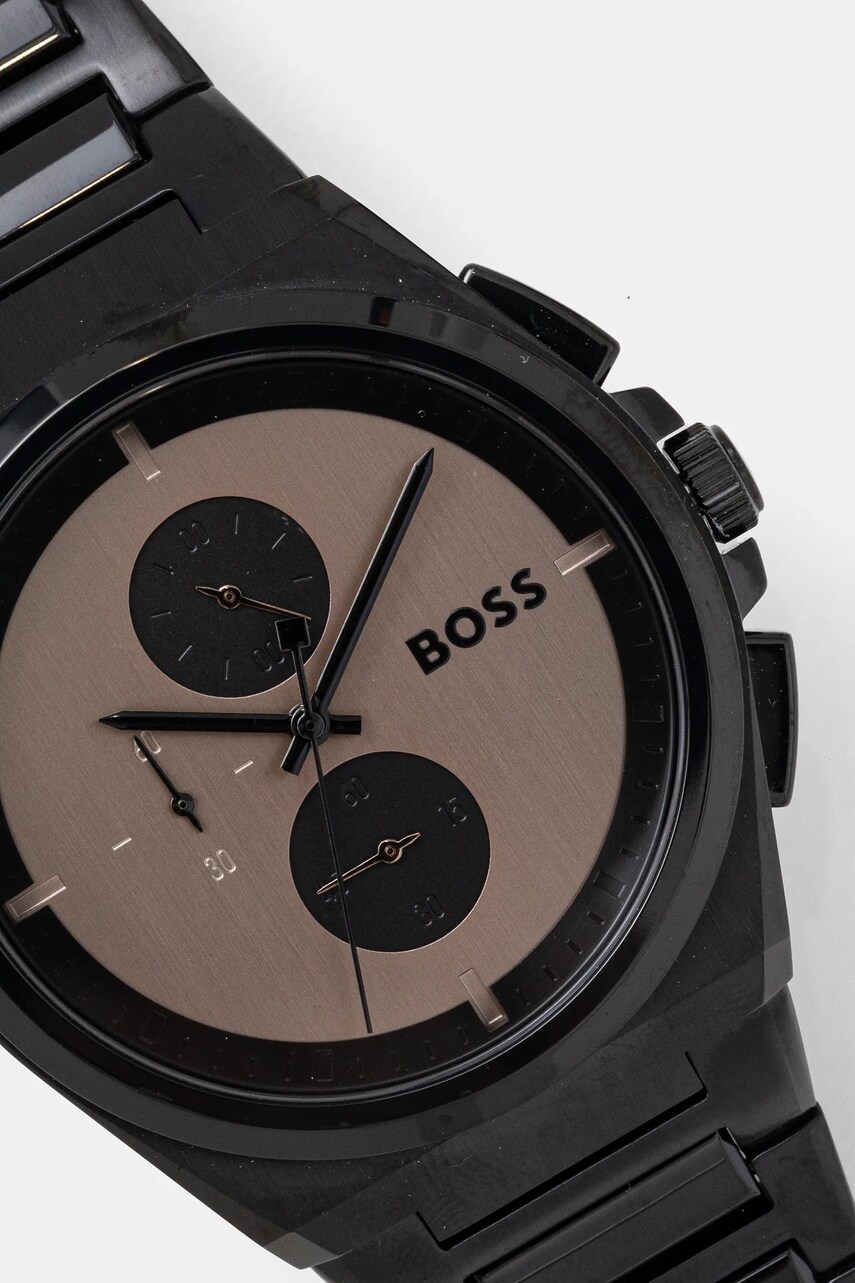 Годинник BOSS чоловічий колір чорний 1514043
