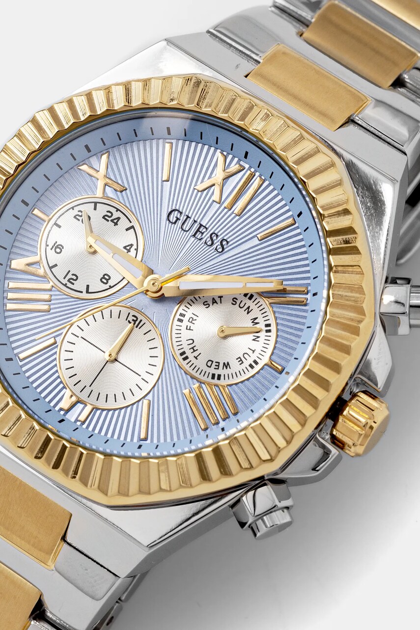 Годинник Guess чоловічий колір срібний GW0703G3