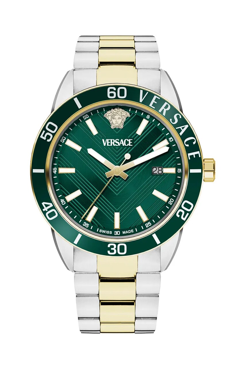 Годинник Versace чоловічий колір зелений VEYCA0524