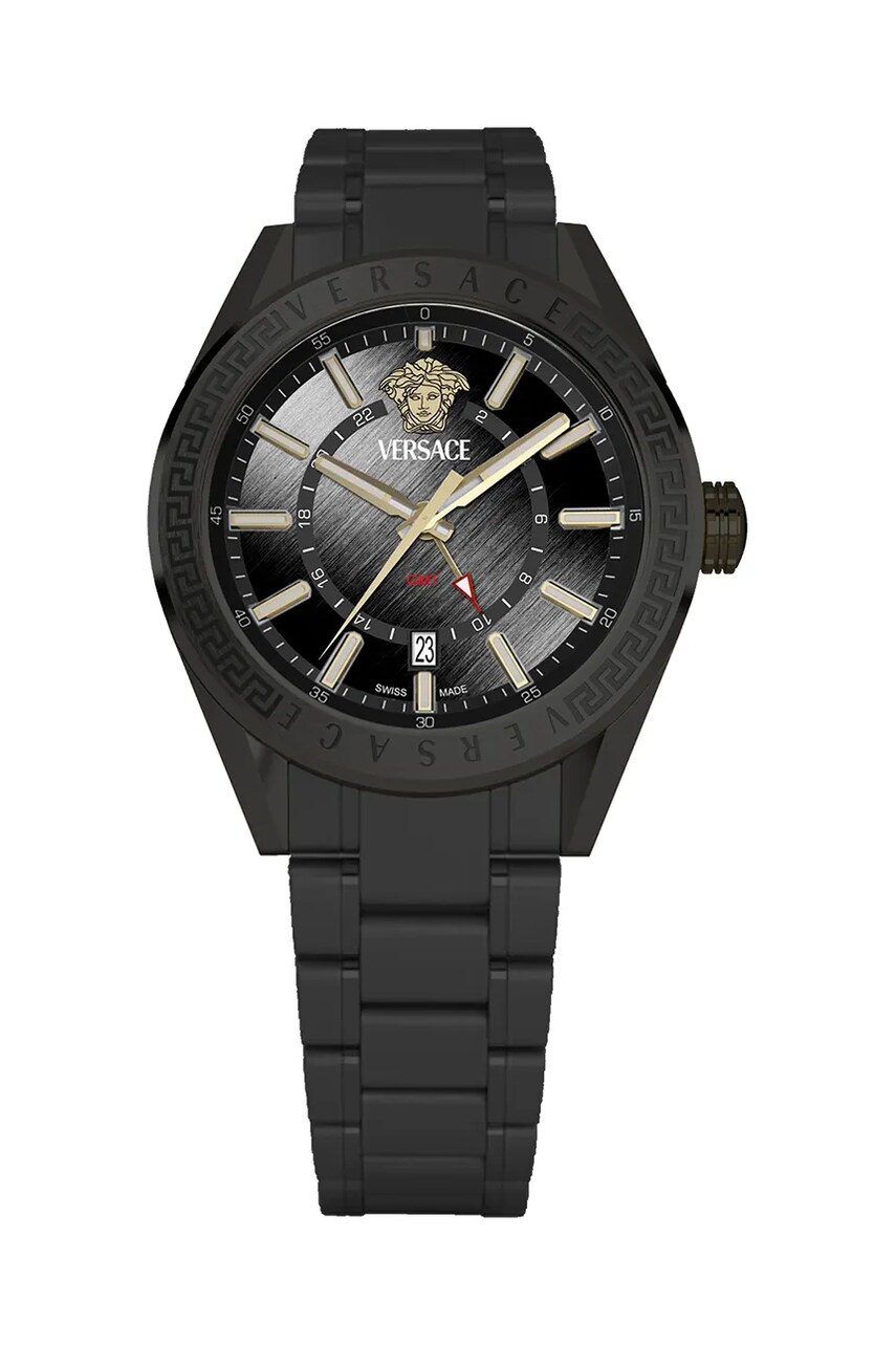 Годинник Versace чоловічий колір чорний VEAFA0824