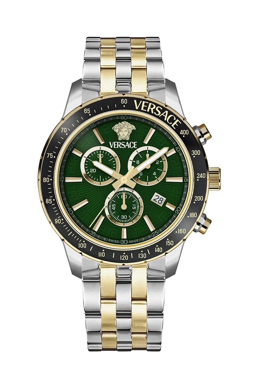 Годинник Versace чоловічий колір зелений VEZCA0524