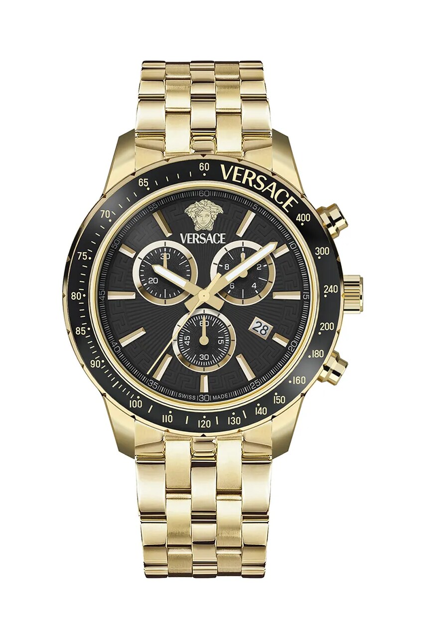 Годинник Versace чоловічий колір золотий VEZCA0724