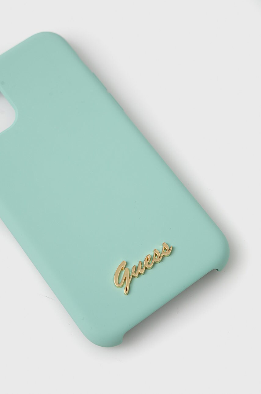 Чохол на телефон Guess колір бірюзовий