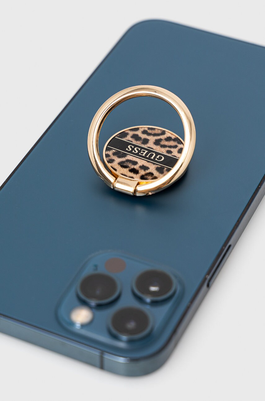 Тримач для телефону Guess Uchwyt Ring stand колір коричневий