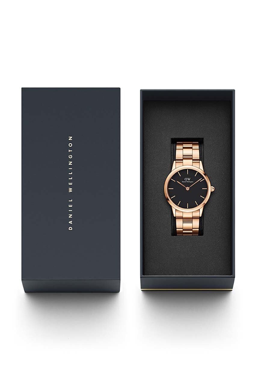 Годинник Daniel Wellington Iconic Link 36 колір рожевий