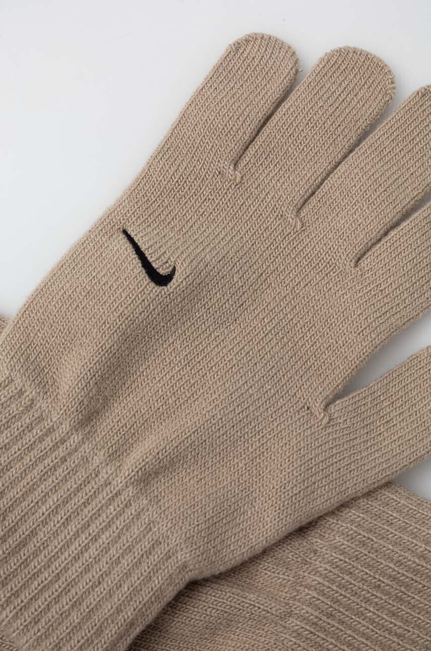 Рукавички Nike Knit Swoosh колір бежевий