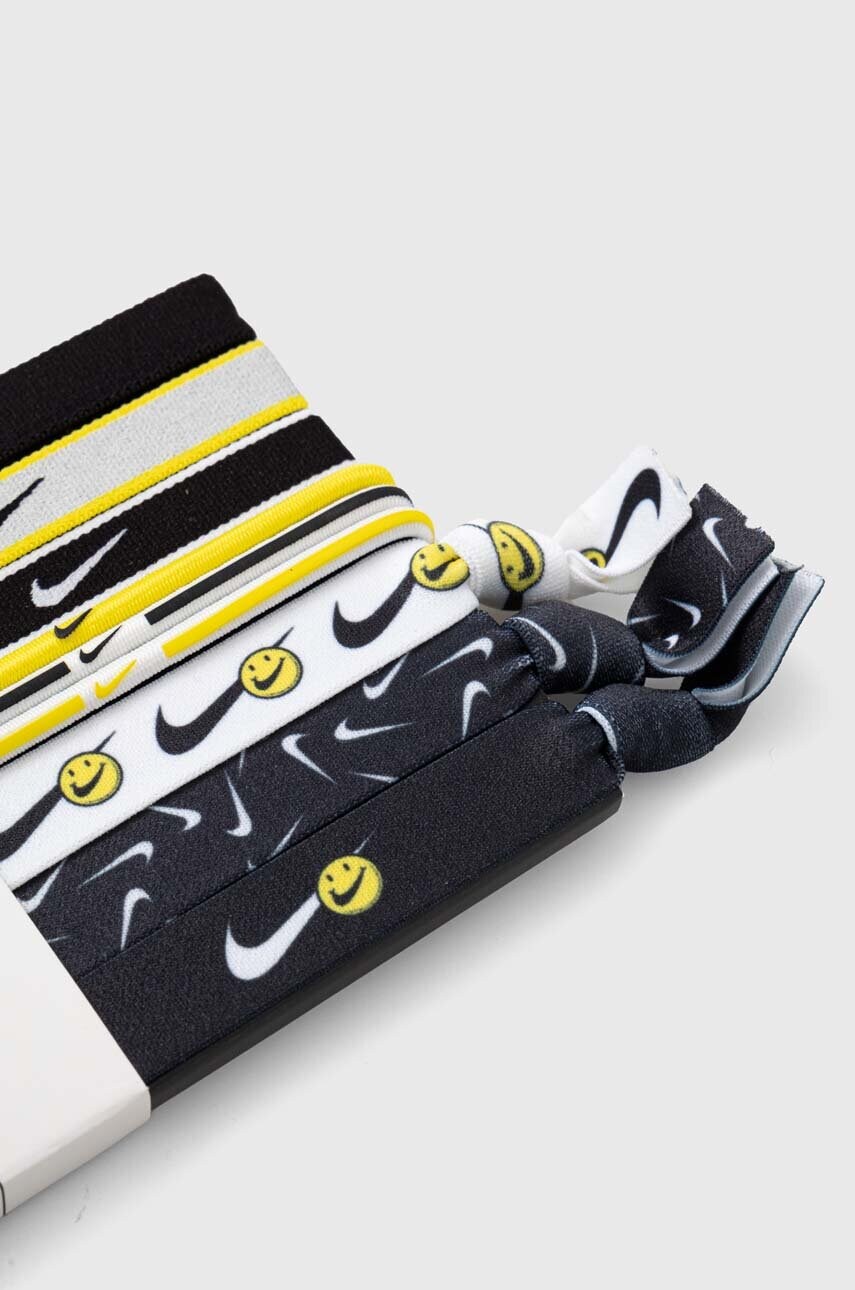 Резинки для волосся Nike 9-pack колір чорний
