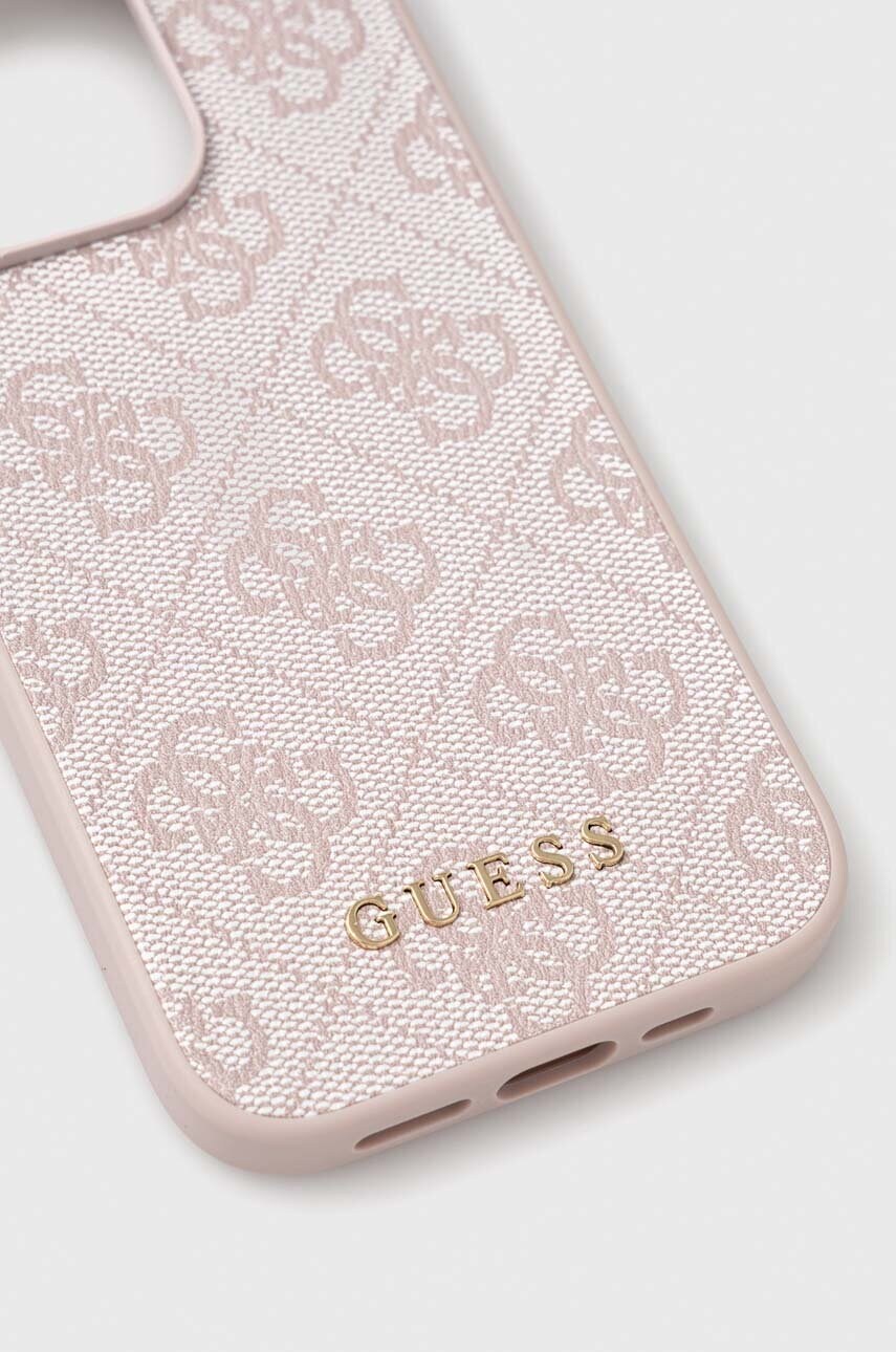 Чохол на телефон Guess iPhone 15 Pro 6.1 колір рожевий