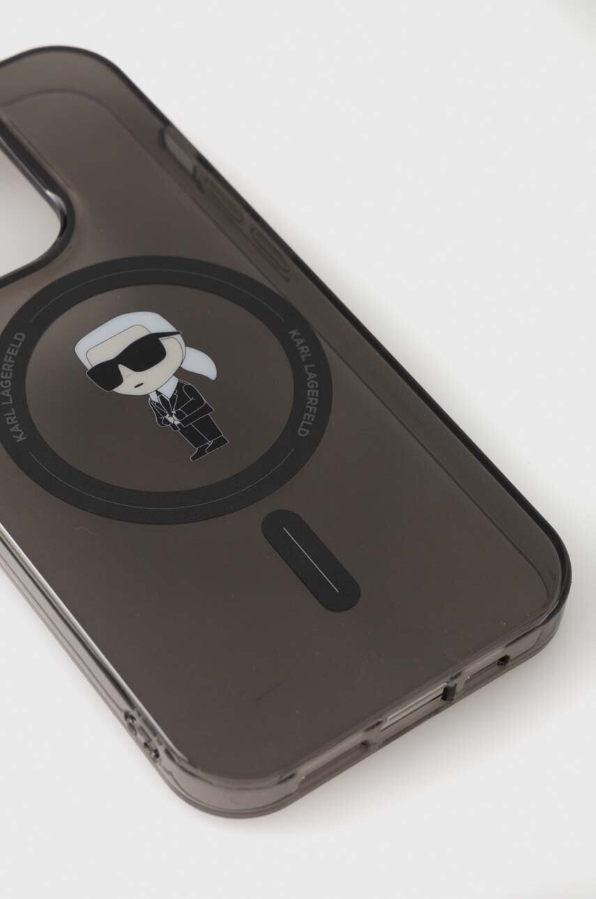 Чохол на телефон Karl Lagerfeld iPhone 15 Pro 6.1 колір чорний