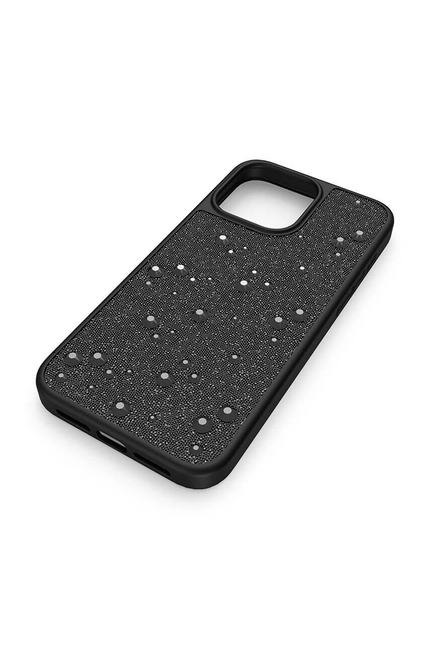 Чохол на телефон Swarovski iPhone 15 Pro Max колір чорний
