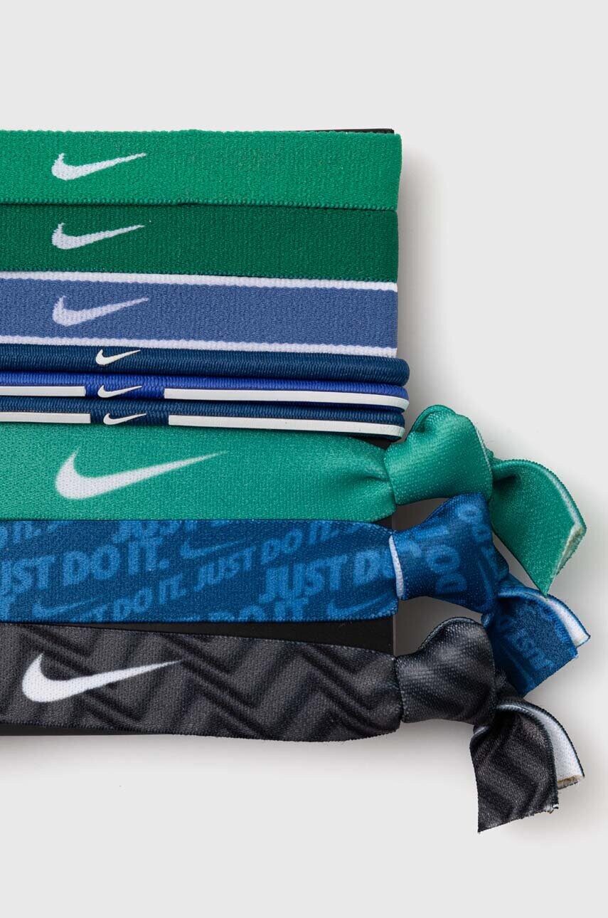Резинки для волосся Nike 9-pack колір зелений