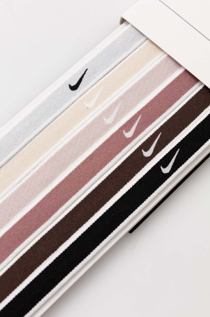 Пов'язки на голову Nike 6-pack колір бежевий