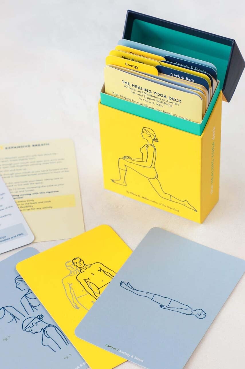 Колода карт home & lifestyle The Healing Yoga Deck by Olivia H. Miller, English