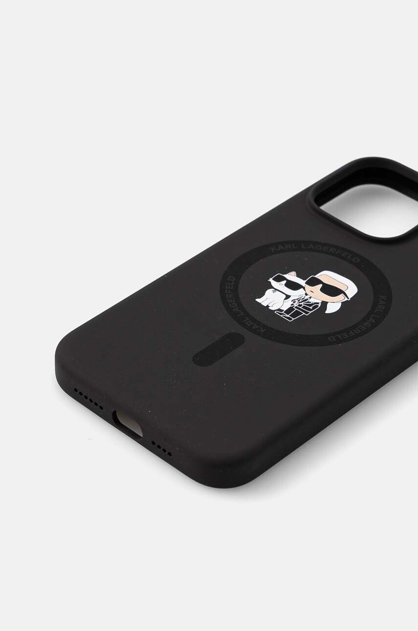 Чохол на телефон Karl Lagerfeld iPhone 15 Pro Max 6.7 колір чорний KLHMP15XSCMKCRHK