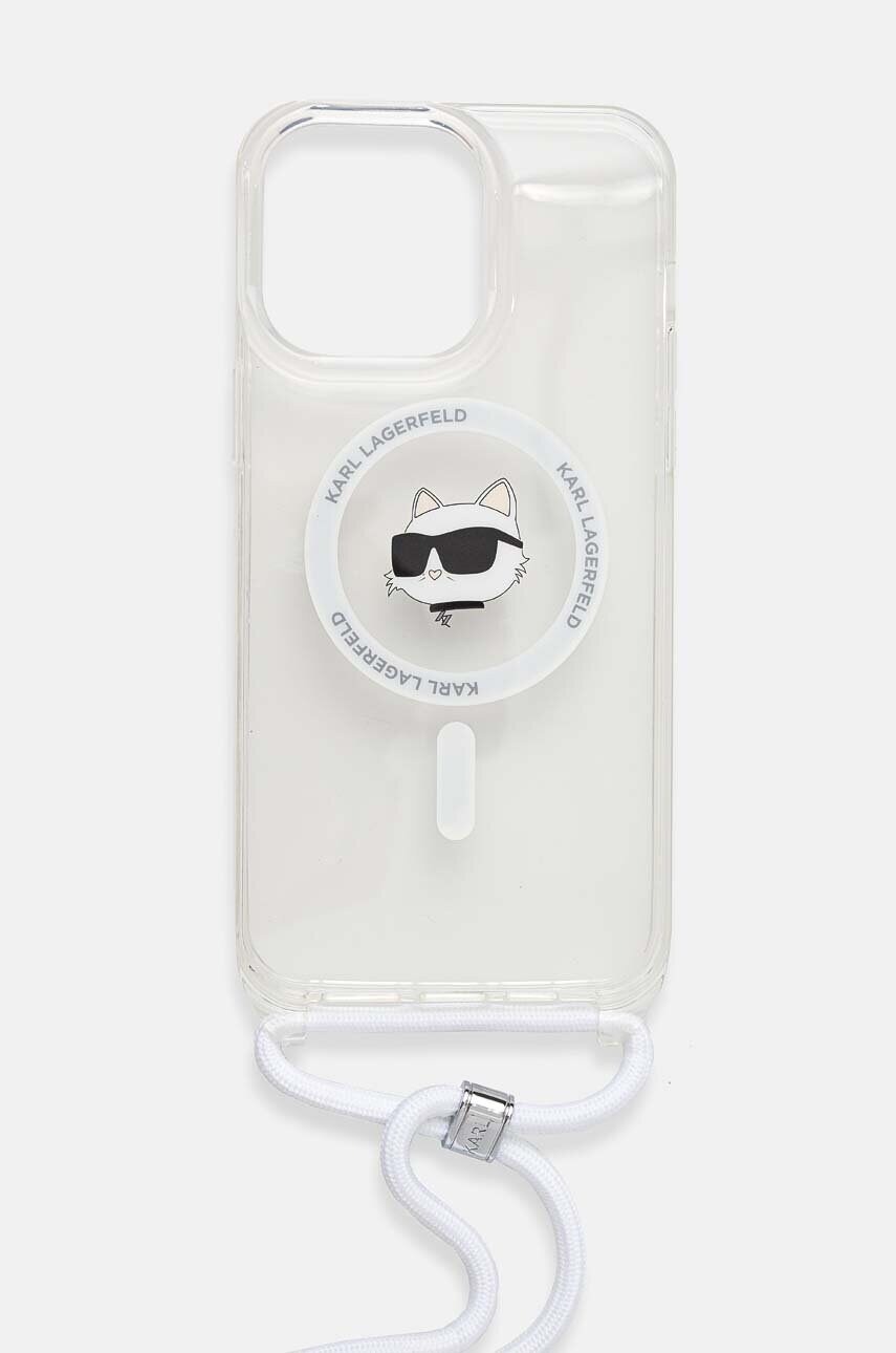 Чохол на телефон Karl Lagerfeld iPhone 15 / 14 / 13 6.1 колір прозорий KLHMP15SHCCHNT