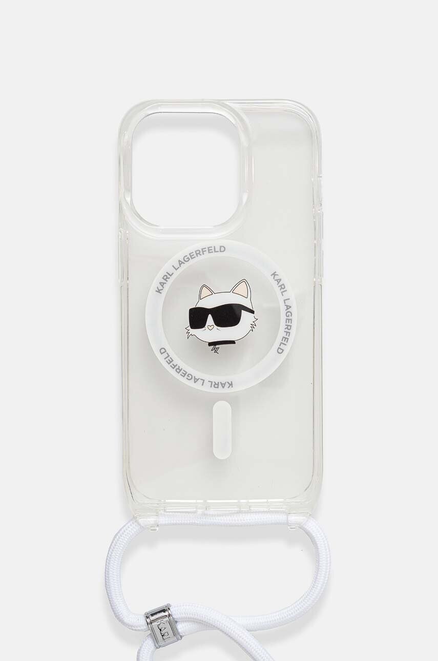 Чохол на телефон Karl Lagerfeld iPhone 15 Pro Max 6.7 колір прозорий KLHMP15XHCCHNT