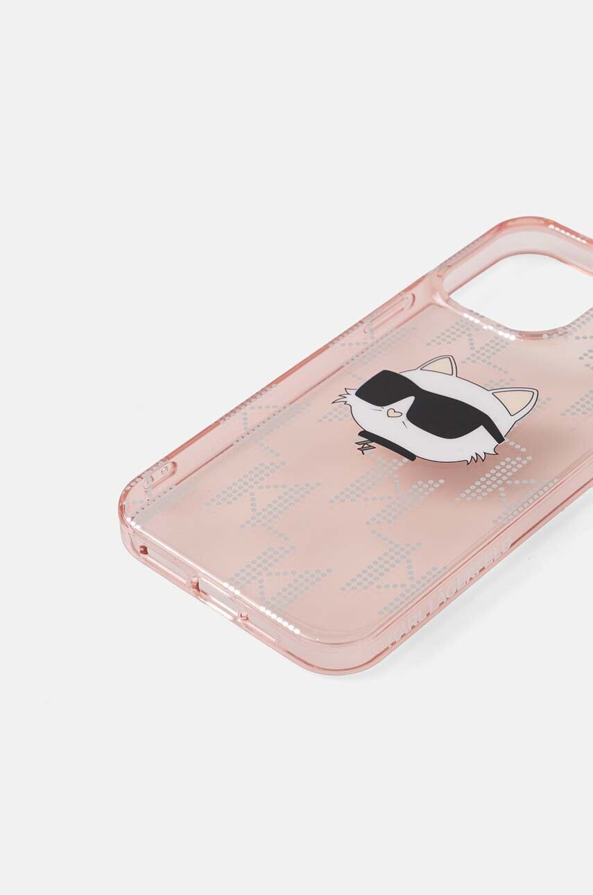 Чохол на телефон Karl Lagerfeld iPhone 14 Pro Max 6.7 колір рожевий KLHCP14XHKLPCHP