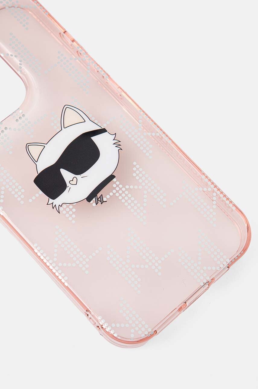 Чохол на телефон Karl Lagerfeld iPhone 15 Pro 6.1 колір рожевий KLHCP15LHKLPCHP