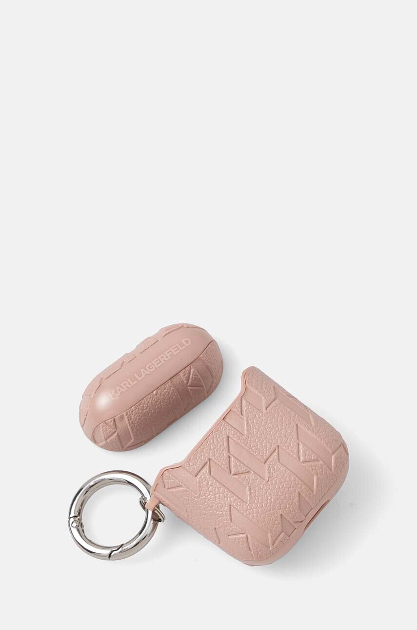 Чохол Karl Lagerfeld AirPods 1/2 колір рожевий KLA2PGCHPP
