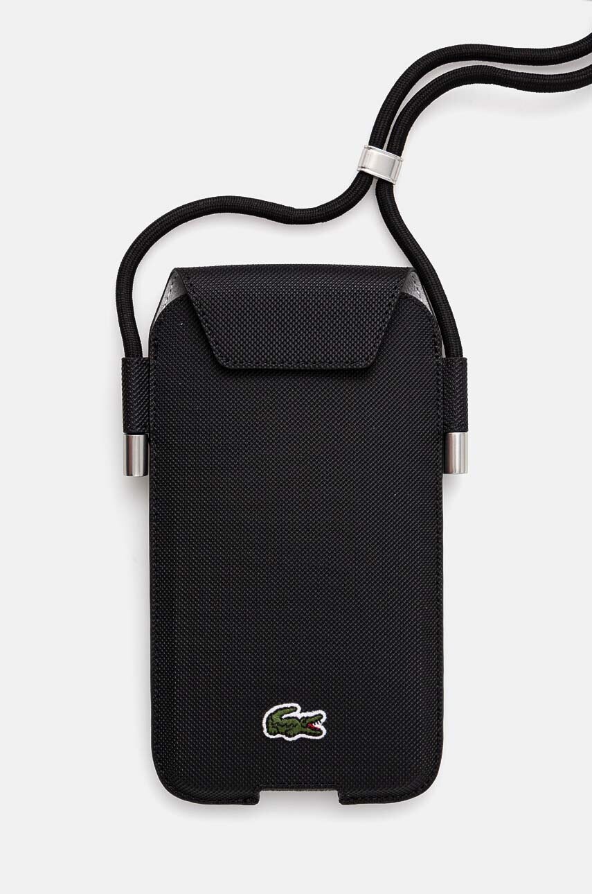 Чохол для телефону Lacoste колір чорний LCPSP15XPVCK