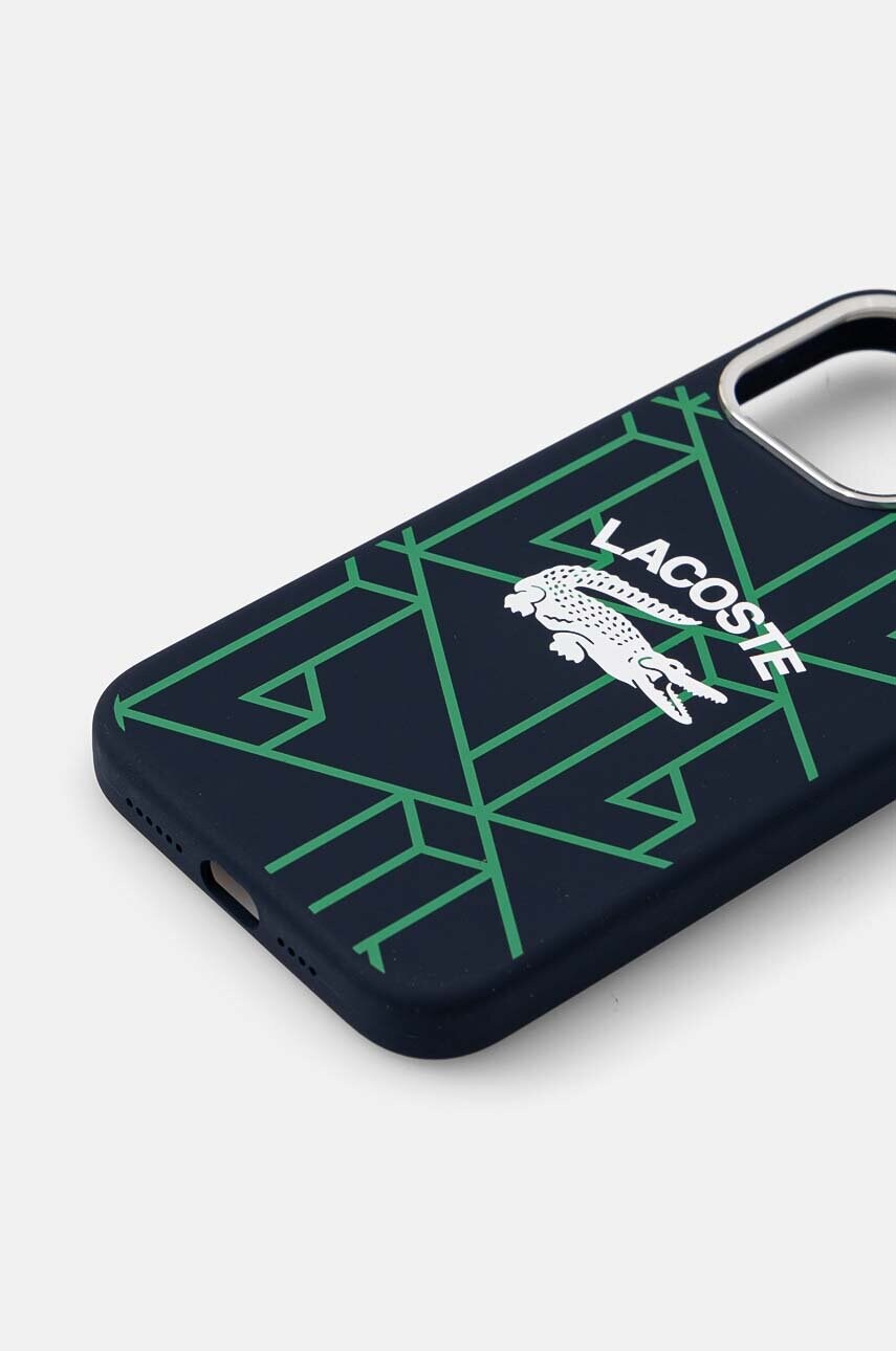 Чохол на телефон Lacoste iPhone 15 Pro Max 6.7 колір синій LCHMP15XSBIV
