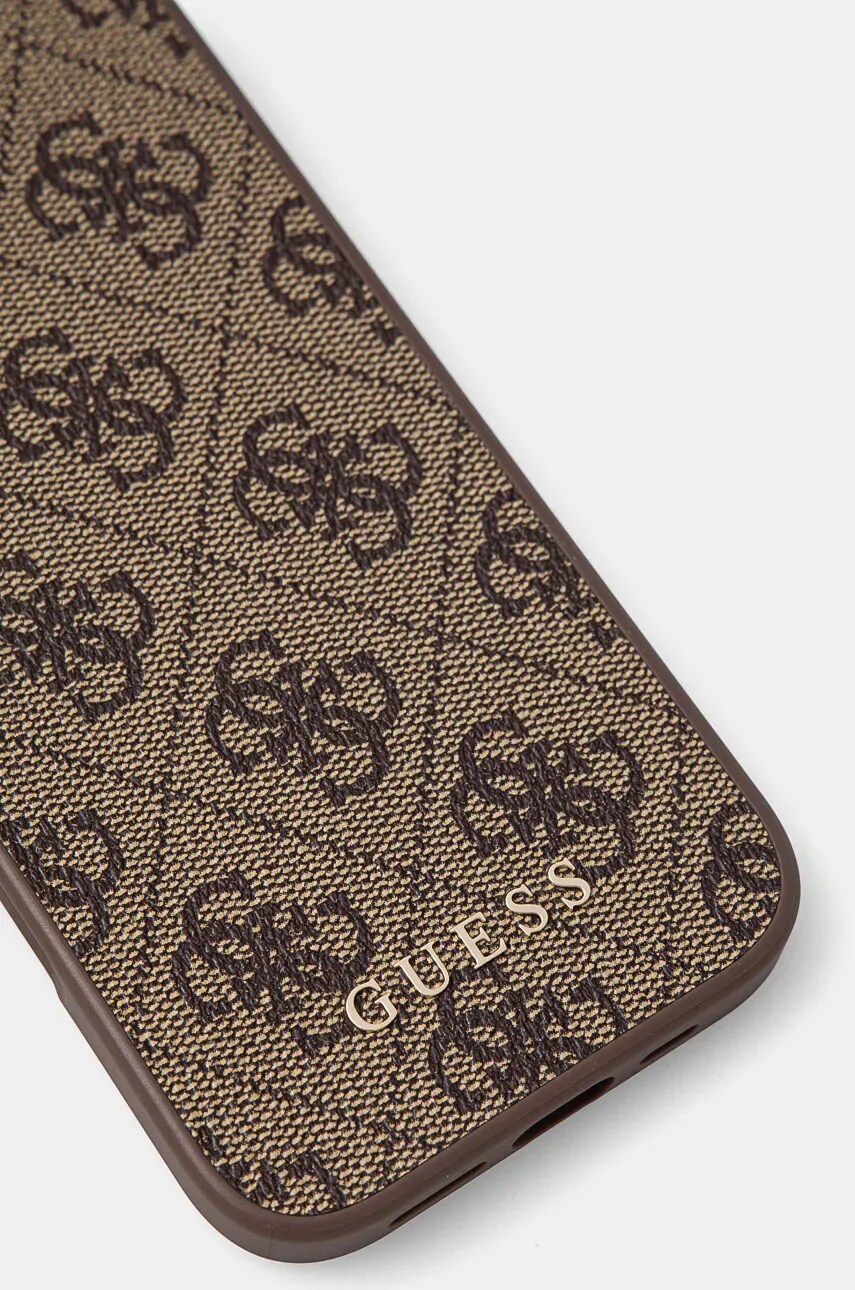 Чохол на телефон Guess iPhone 16 6.1 колір коричневий GUHCP16SG4GFBR