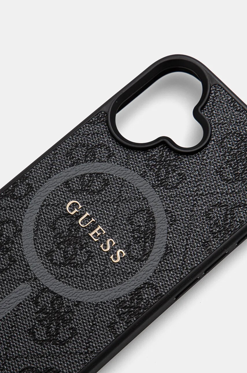 Чохол на телефон Guess iPhone 16 6.1 колір чорний GUHMP16SG4GFRK
