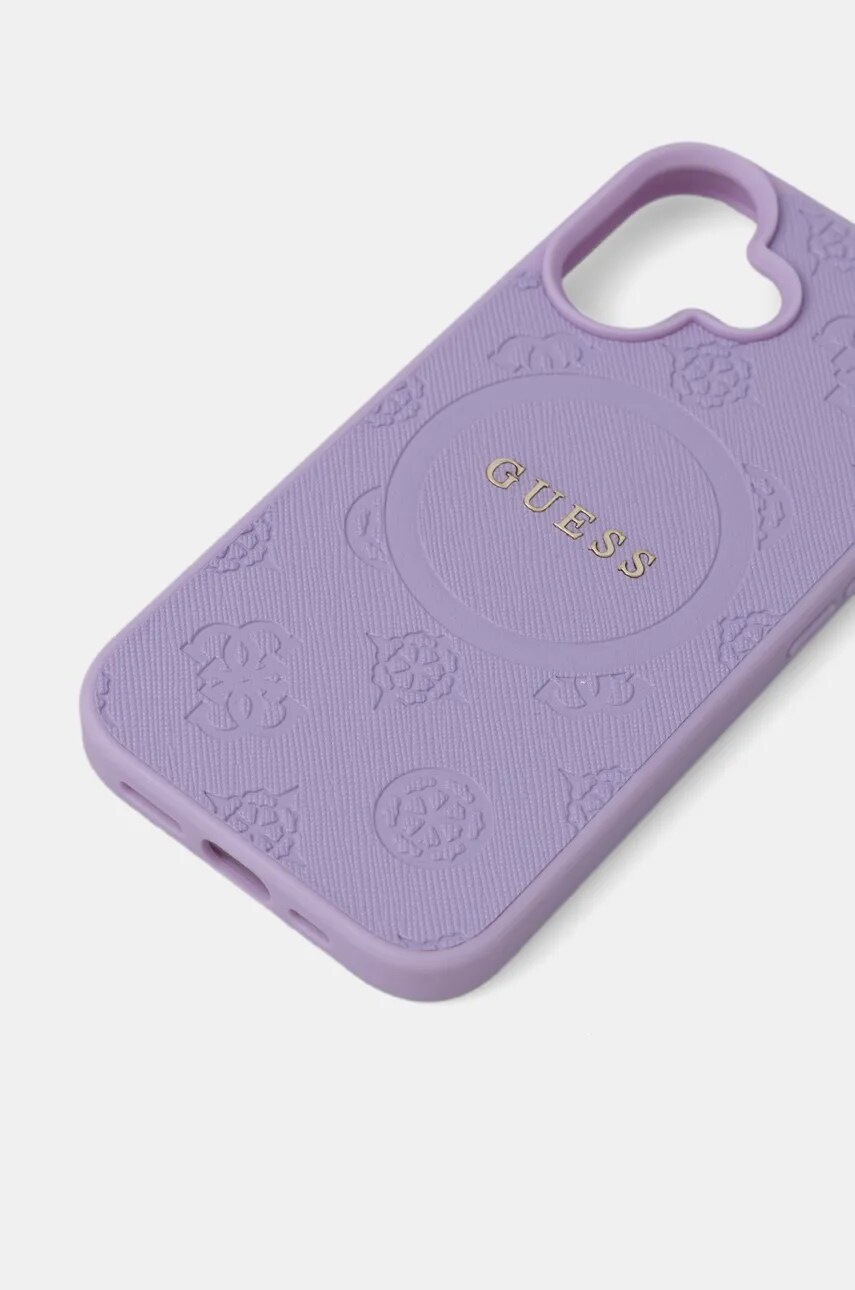 Чохол на телефон Guess iPhone 16 6.1 колір фіолетовий GUHMP16SPSAPSMEU