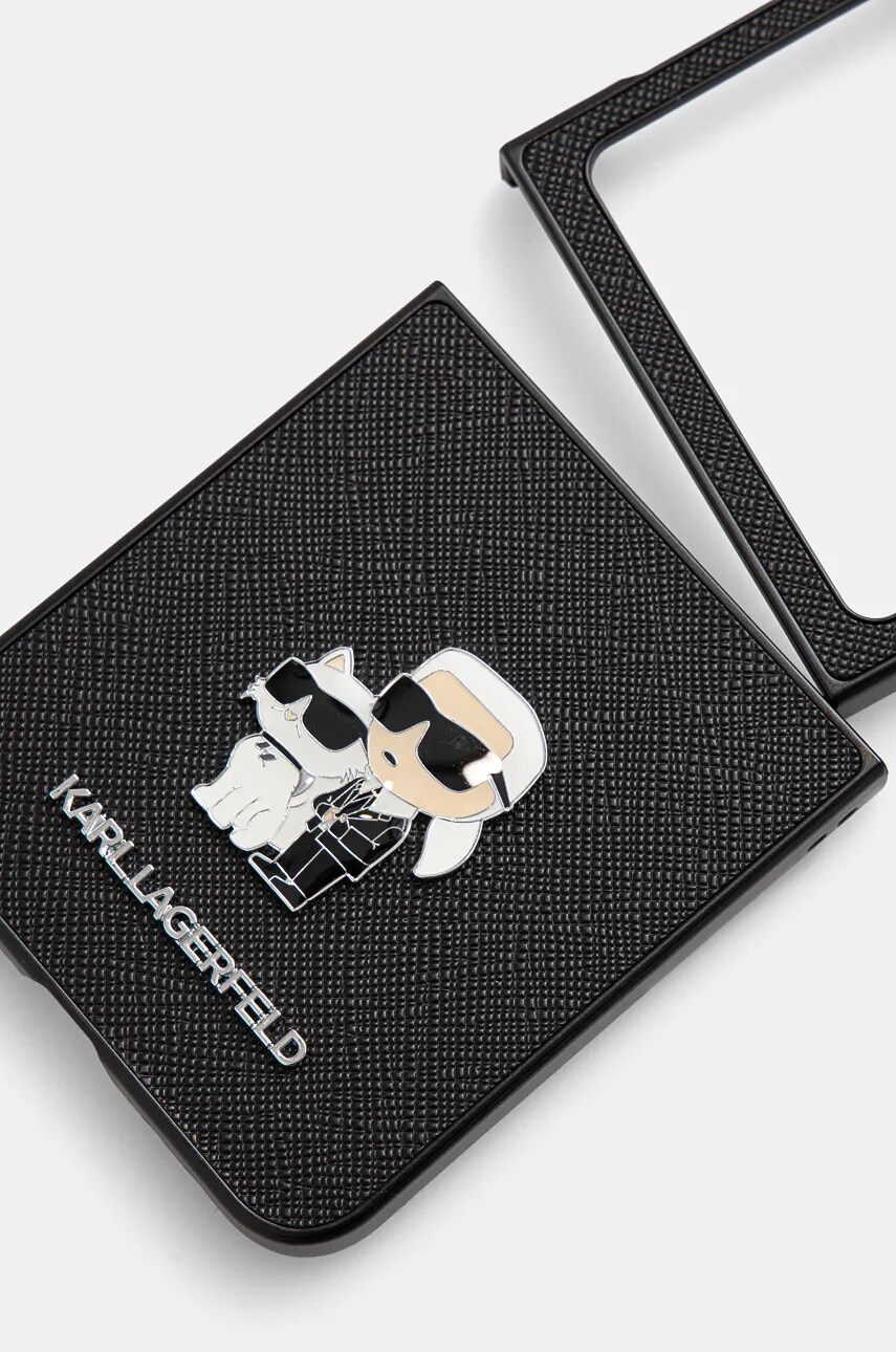 Чохол на телефон Karl Lagerfeld Z Flip6 F741 колір чорний KLHCZF6SAPKCNPK