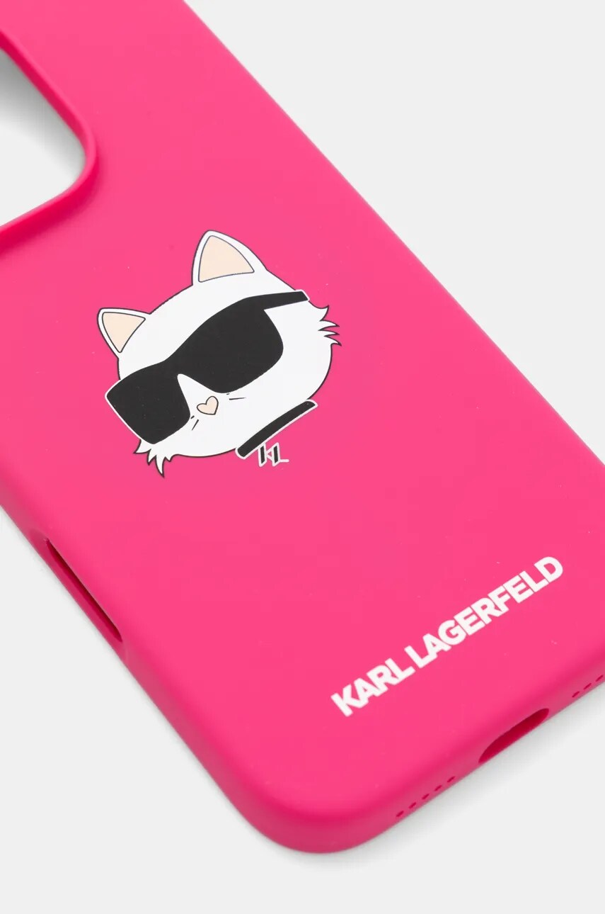 Чохол на телефон Karl Lagerfeld iPhone 16 Pro 6.3 колір рожевий KLHMP16LSCHPPLF