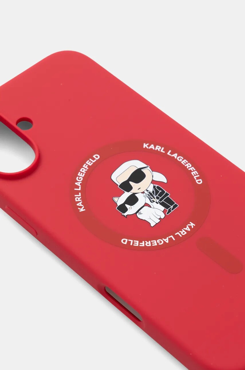 Чохол на телефон Karl Lagerfeld iPhone 16 Plus 6.7 колір червоний KLHMP16MSCMKCRHR
