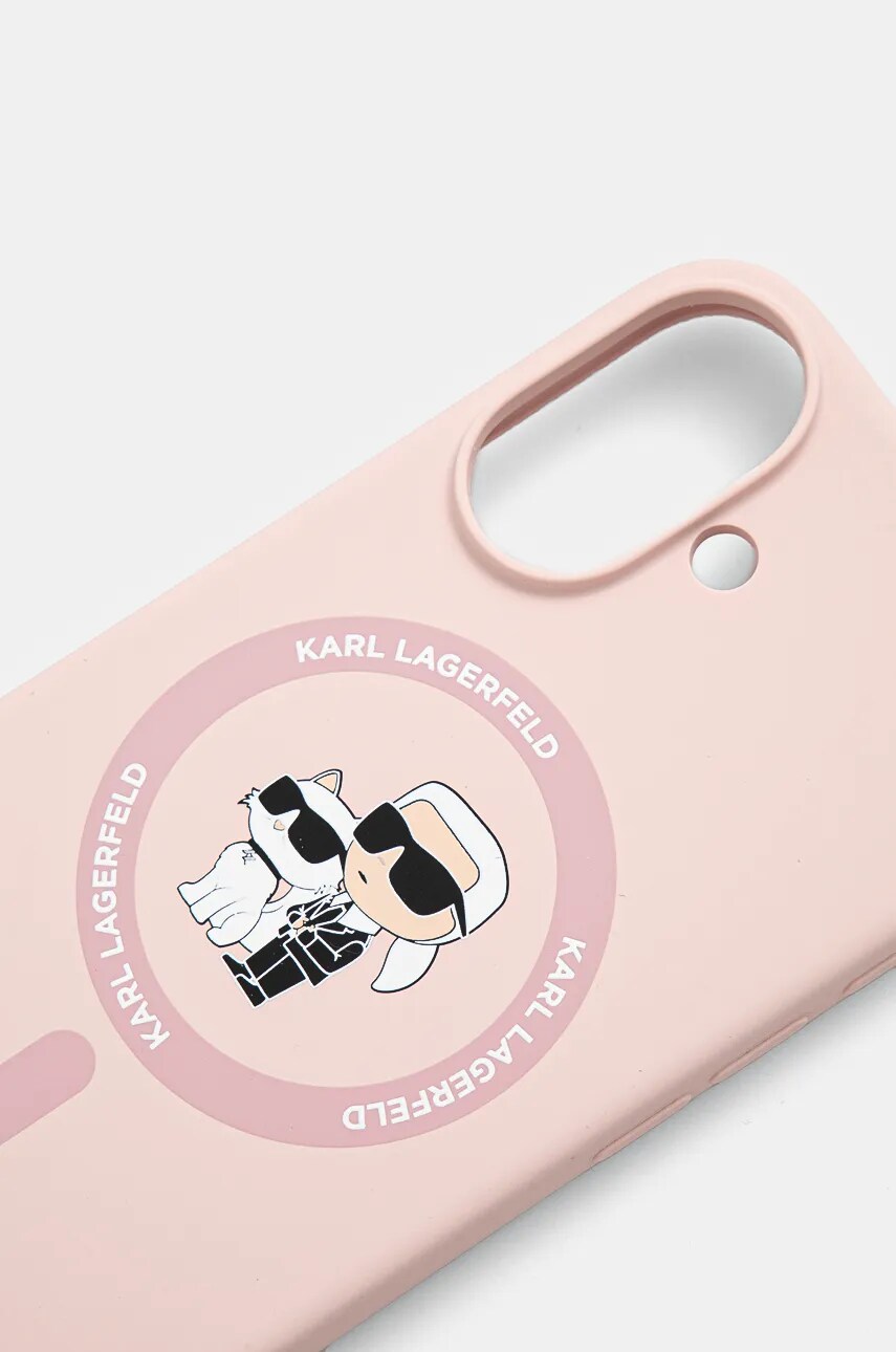 Чохол на телефон Karl Lagerfeld iPhone 16 6.1 колір рожевий KLHMP16SSCMKCRHP