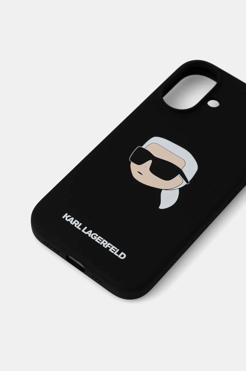 Чохол на телефон Karl Lagerfeld iPhone 16 6.1 колір чорний KLHMP16SSKHPPLK