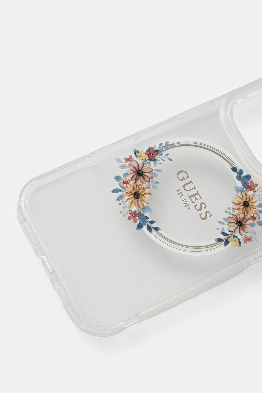 Чохол на телефон Guess iPhone 16 Pro 6.3 колір прозорий GUHMP16LHFWFCT