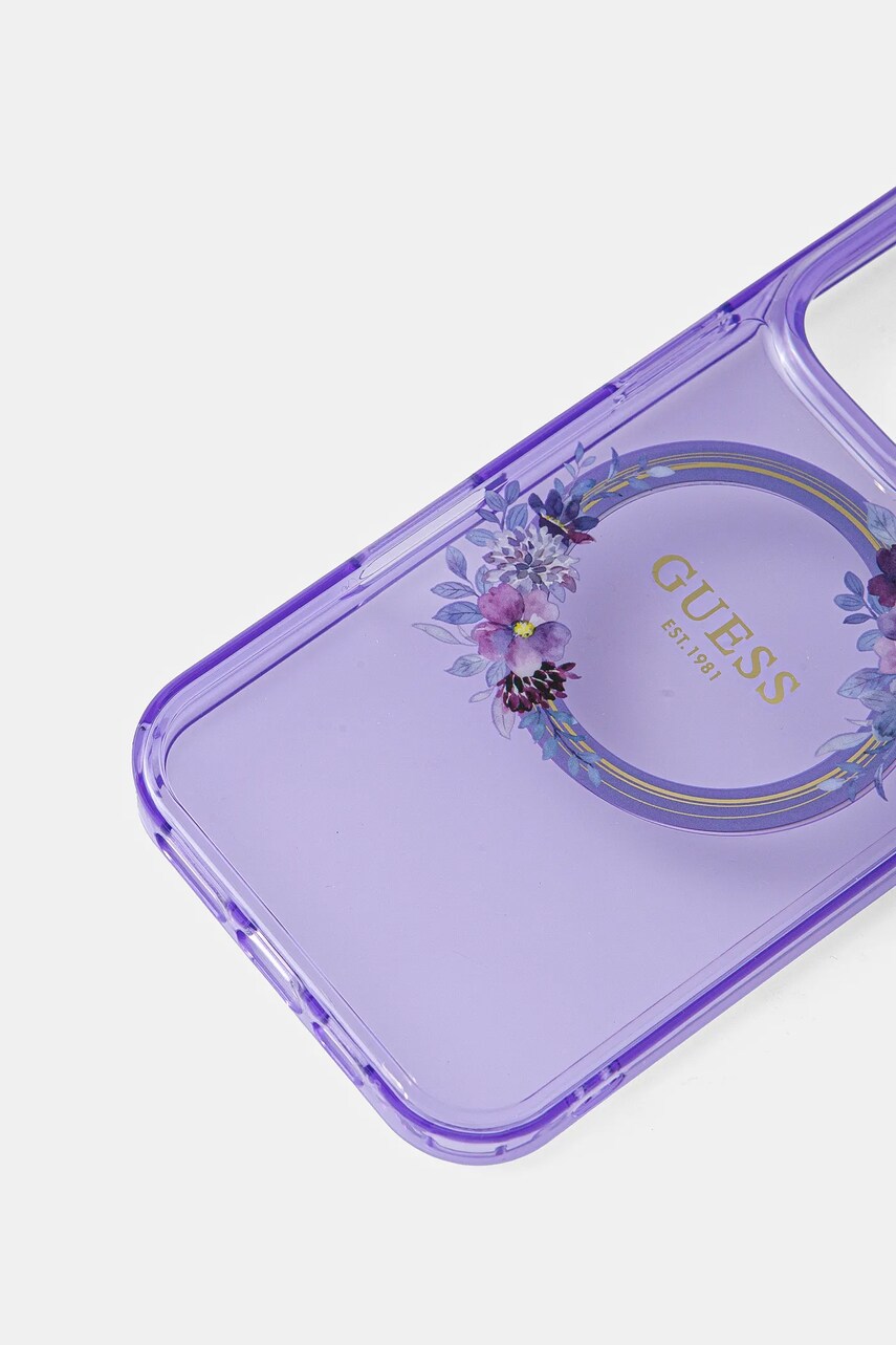 Чохол на телефон Guess iPhone 16 Pro 6.3 колір фіолетовий GUHMP16LHFWFCU