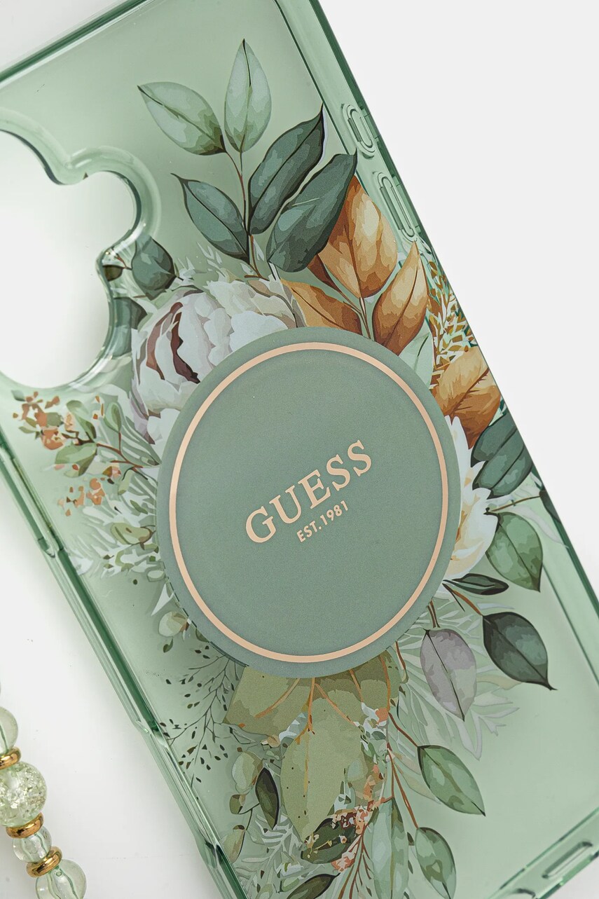 Чохол на телефон Guess iPhone 16 Plus 6.7 колір зелений GUHMP16MHFWBRCESN