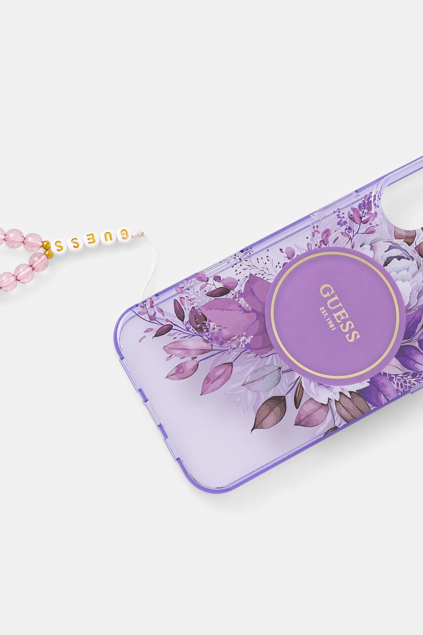 Чохол на телефон Guess iPhone 16 Plus 6.7 колір фіолетовий GUHMP16MHFWBRCESU