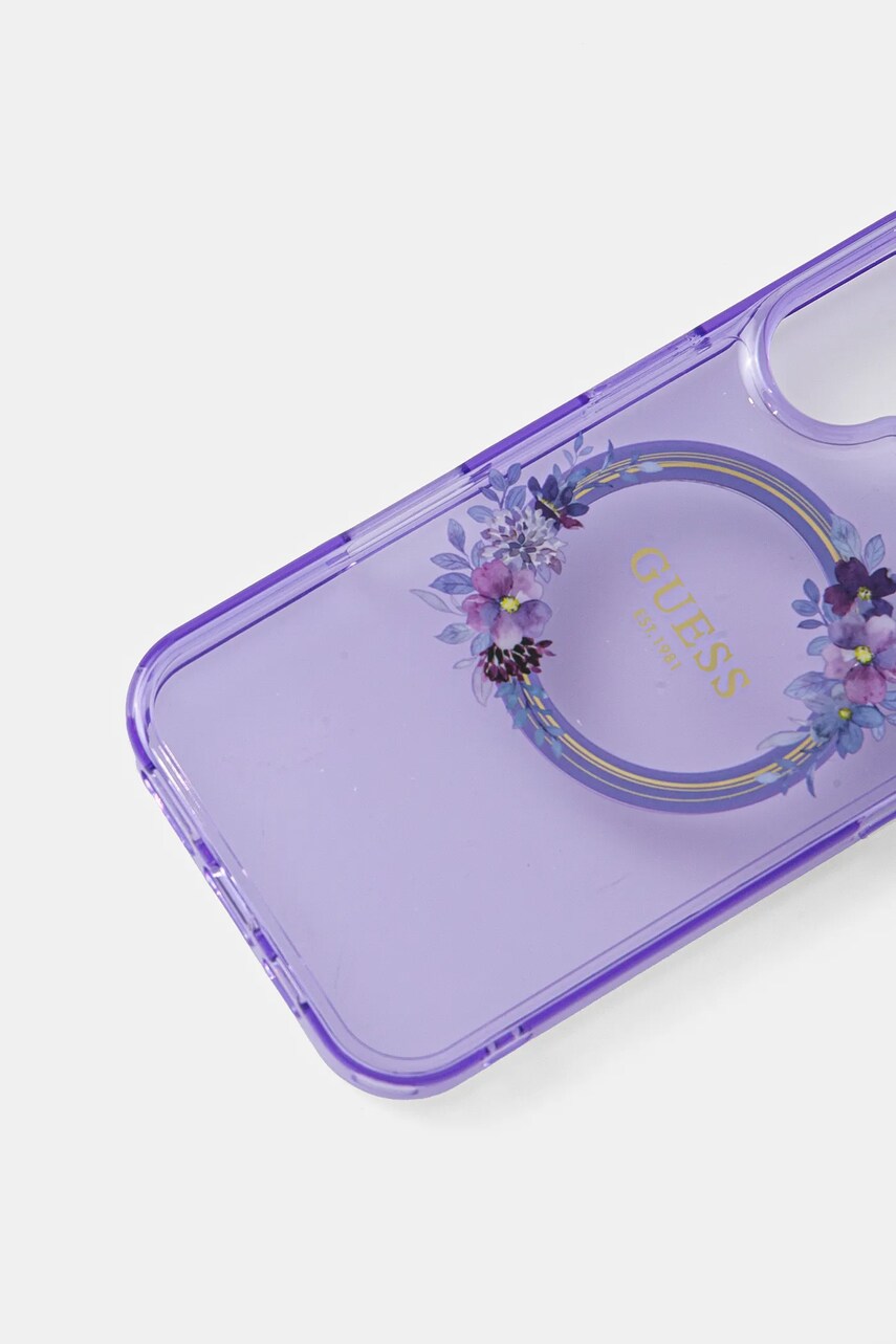 Чохол на телефон Guess iPhone 16 6.1 колір фіолетовий GUHMP16SHFWFCU