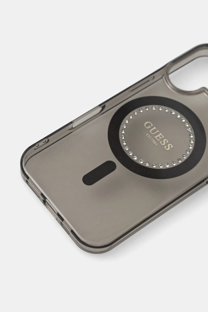 Чохол на телефон Guess iPhone 16 6.1 колір чорний GUHMP16SPFTDTEK