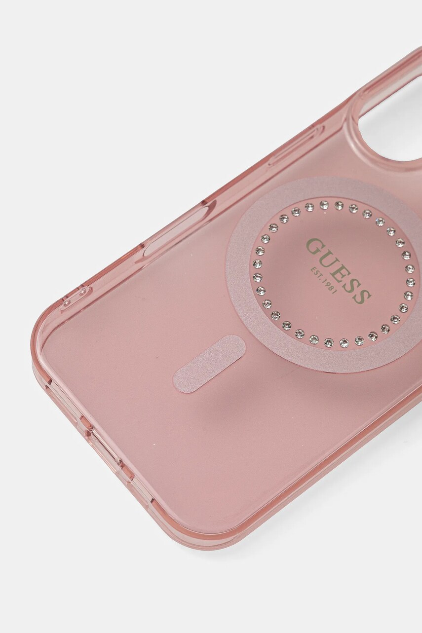 Чохол на телефон Guess iPhone 16 6.1 колір рожевий GUHMP16SPFTDTEP