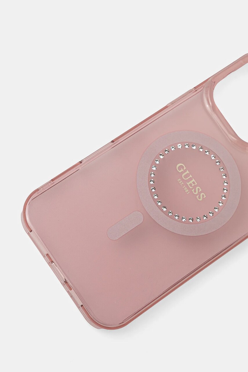 Чохол на телефон Guess iPhone 16 Pro Max 6.9 колір рожевий GUHMP16XPFTDTEP