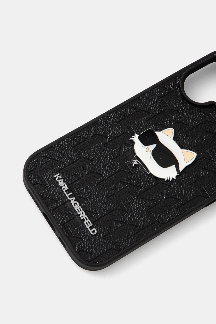 Чохол на телефон Karl Lagerfeld iPhone 16 6.1 колір чорний KLHCP16SPGKLCHPK