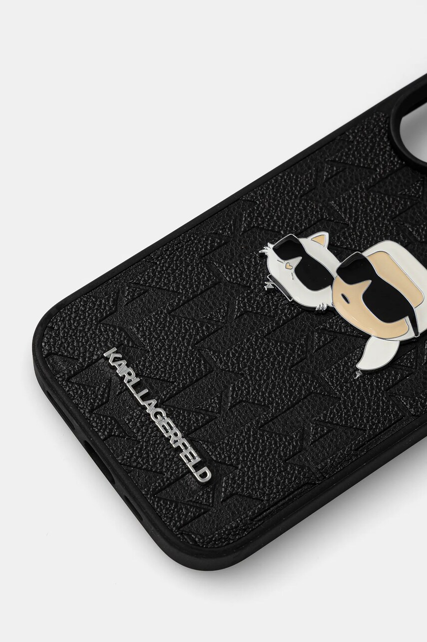 Чохол на телефон Karl Lagerfeld iPhone 16 6.1 колір чорний KLHCP16SPGKLKCPK
