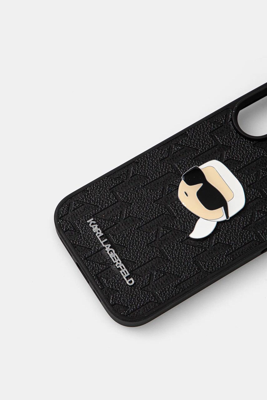 Чохол на телефон Karl Lagerfeld iPhone 16 6.1 колір чорний KLHCP16SPGKLKIPK