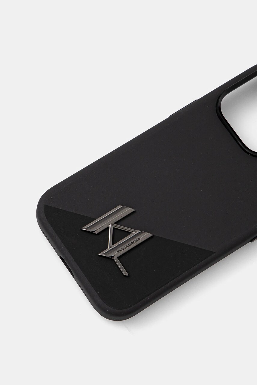 Чохол на телефон Karl Lagerfeld iPhone 16 Pro 6.3 колір чорний KLHMP16LSCMKMPCK