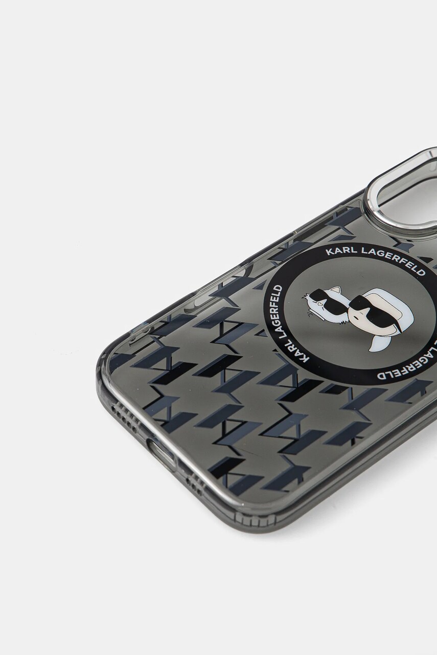 Чохол на телефон Karl Lagerfeld iPhone 16 6.1 колір чорний KLHMP16SHMCKMHK