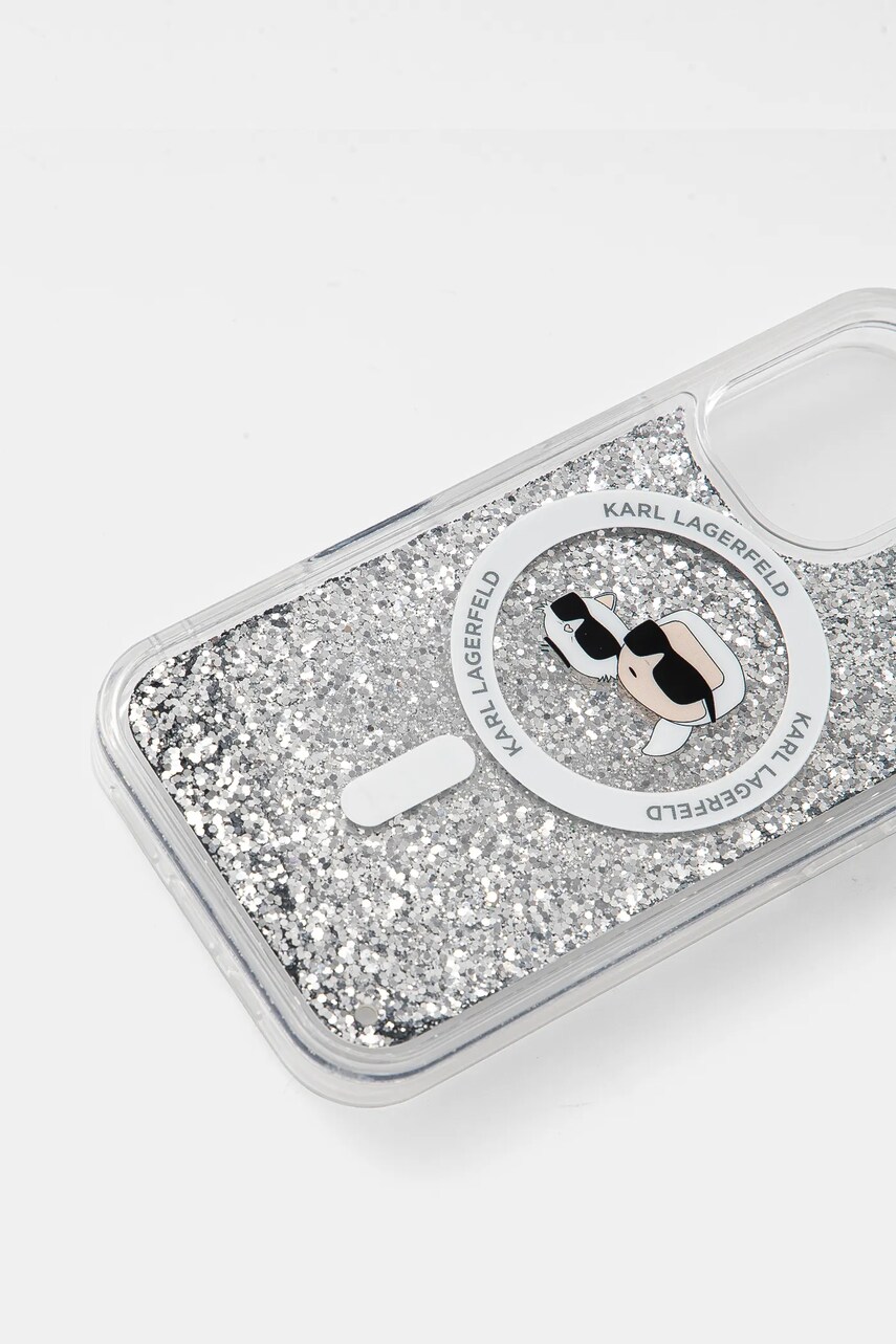 Чохол на телефон Karl Lagerfeld iPhone 16 6.1 колір прозорий KLHMP16SLGKCSGH