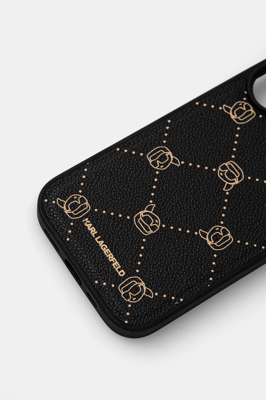 Чохол на телефон Karl Lagerfeld iPhone 16 6.1 колір чорний KLHMP16SPGKHPHK