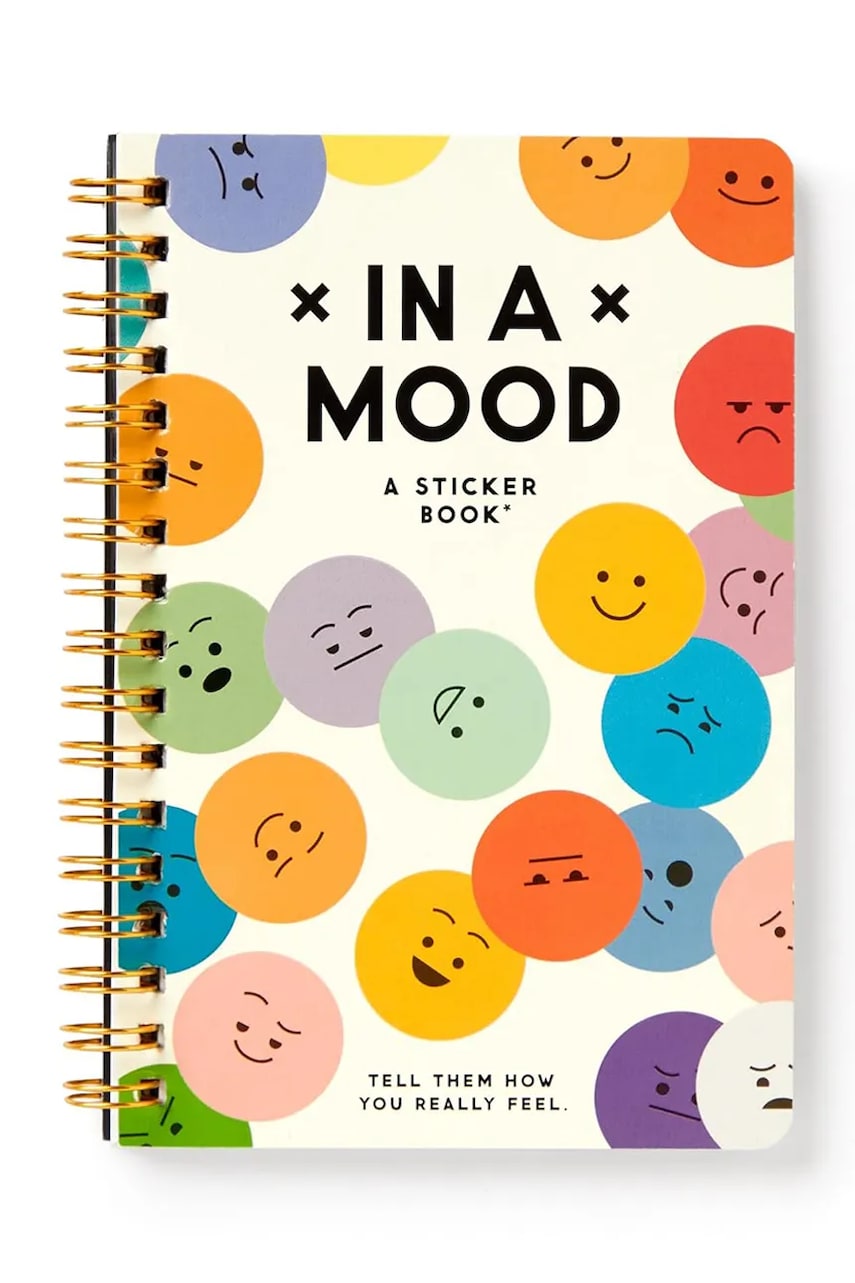 Книга з наклейками home & lifestyle In A Mood Sticker Book by Brass Monkey, English
